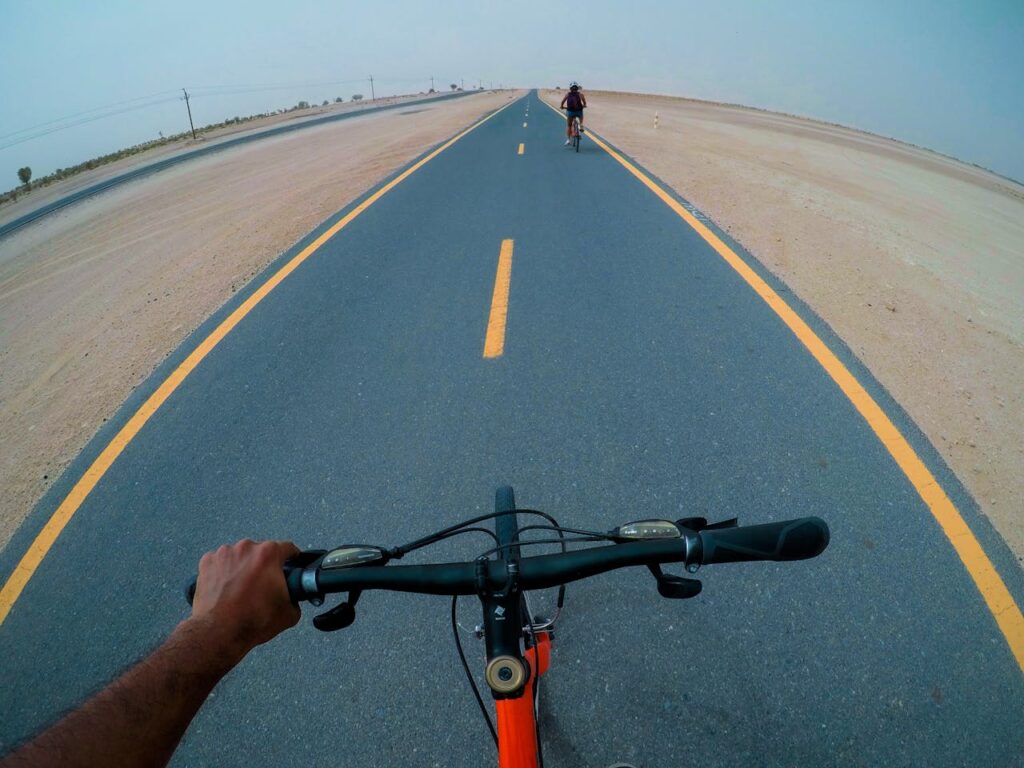 Cycling on the Dubai Cycle Path